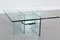 Mid-Century Italian Crystal Glass Coffee Table, 1970s, Image 1