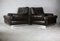 Brown Leather & Stainless Steel Armchairs, France, 1970, Set of 2 14