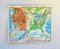 Vintage French Double Sided School Map, Usa, 1960s 4