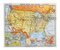 Vintage French Double Sided School Map, Usa, 1960s, Image 1