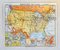 Vintage French Double Sided School Map, Usa, 1960s, Image 7