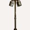 Mid-Century Danish Modernist Teak Metal and Brass Floor Lamp 3