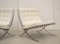 Limited 30th Barcelona Lounge Chairs & Ottoman by Ludwig Mies Van Der Rohe for Knoll Inc. / Knoll International, 1981, Set of 3 5