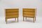 Mid-Century Modern Brass and Wood Nightstands, 1950s, Set of 2 6