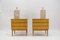 Mid-Century Modern Brass and Wood Nightstands, 1950s, Set of 2, Image 7