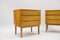 Comodini Mid-Century moderni in ottone e legno, anni '50, set di 2, Immagine 9