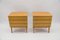 Mid-Century Modern Brass and Wood Nightstands, 1950s, Set of 2, Image 3
