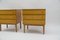 Mid-Century Modern Brass and Wood Nightstands, 1950s, Set of 2 12