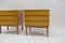 Mid-Century Modern Brass and Wood Nightstands, 1950s, Set of 2, Image 12