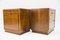 Art Deco Austrian Wood & Brass Nightstands, Set of 2 5