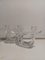 Französische Kerzenhalter aus Kristallglas, 1950er, 2er Set 4