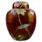 Grand Vase à Couvercle en Porcelaine Peinte à la Main par Carlton Ware, Angleterre 1