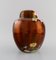 Große englische Vase mit Deckel aus handbemaltem Porzellan von Carlton Ware 4