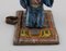 Antique Cold-Painted Praying Man on a Prayer Mat Bronze Shaped Sculpture 6