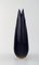 Navy Blue Glaze with Gold Decoration Ceramic Vase from Upsala-Ekeby / Karlskrona 3