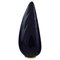 Navy Blue Glaze with Gold Decoration Ceramic Vase from Upsala-Ekeby / Karlskrona, Image 1