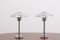 Polished Steel & Chrome Table Lamps, 1970s, Set of 2 2