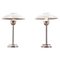 Polished Steel & Chrome Table Lamps, 1970s, Set of 2 1