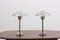 Polished Steel & Chrome Table Lamps, 1970s, Set of 2 3