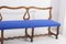 Spanish Walnut and Blue Dedar Upholstery Bench, Image 18