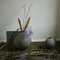 Dark Grey Big Offset Vase by 101 Copenhagen 2