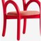Goma Armchairs in Red by Made by Choice, Set of 2 5