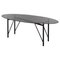 Nero Tubular Table in Oval Shape by Mentemano, Image 1