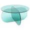 Nor Circle 80 Table in Clear Glass by Sebastian Scherer 1