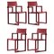 Burgundy Ernest Armchairs by Made by Choice, Set of 4 1