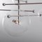 Polished Nickel 6 Arm Chandelier by Schwung, Image 3