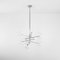 Polished Nickel 6 Arm Chandelier by Schwung, Image 2