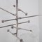 Lámpara de araña de níquel pulido con seis brazos de Schwung, Imagen 5