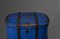 Early 19th Century Swedish Antique Bright Blue Travelling Box 8
