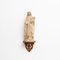 Traditionelle Gips Jungfrau Figur in einem Holzaltar, 1940er 2