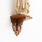 Plaster Virgin Traditional Figure in a Wooden Altar, 1940s 7