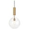 Brass & Clear Glass Rosdala Ceiling Lamp by Sabina Grubbeson for Konsthantverk Tyringe 1 1