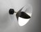 Lámpara de pared Saturn Mid-Century moderna en negro de Serge Mouille, Imagen 4