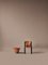 Wood and Kvadrat Fabric 300 Chairs by Joe Colombo for Karakter, Set of 4 5