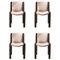 Wood and Kvadrat Fabric 300 Chairs by Joe Colombo for Karakter, Set of 4 1