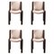 Wood and Kvadrat Fabric 300 Chairs by Joe Colombo for Karakter, Set of 4, Image 1
