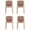 Chairs 300 in Wood and Kvadrat Fabric by Joe Colombo for Karakter, Set of 4 1