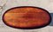 High Gloss Flamed Mahogany Oval Table 2