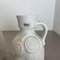 Op-Art Deutsche Rot-Weiße Fat Lava Keramikvasen von Bay Ceramics, 4er Set 13