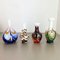 Vintage Italian Pop Art Multicolor Opaline Florence Vases, 1970s, Set of 4 4