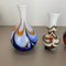 Mehrfarbige italienische Vintage Pop Art Florence Vasen aus Opalglas, 1970er, 4er Set 5