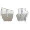 Brutalist German Rock Glass Vases from Peill and Putzler, 1970s, Set of 2, Image 1