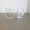 Brutalist German Rock Glass Vases from Peill and Putzler, 1970s, Set of 2 4