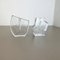 Brutalist German Rock Glass Vases from Peill and Putzler, 1970s, Set of 2, Image 4