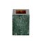 Mid-Century Italian Solid Green Marble & Brass Squared Pen Holder, 1990s, Image 6