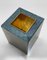 Mid-Century Italian Solid Green Marble & Brass Squared Pen Holder, 1990s, Image 13